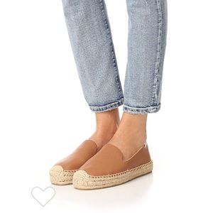 Soludos leather flats, worn once